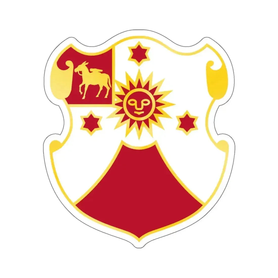 24 Field Artillery Regiment (U.S. Army) STICKER Vinyl Kiss-Cut Decal 6 Inch White - The Sticker Space