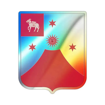 24 Field Artillery Regiment v2 (U.S. Army) Holographic STICKER Die-Cut Vinyl Decal 5 Inch Holographic - The Sticker Space