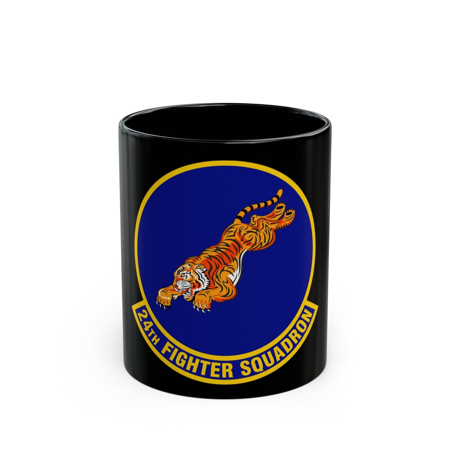 24 Fighter Squadron ACC (U.S. Air Force) Black Coffee Mug-11oz-The Sticker Space