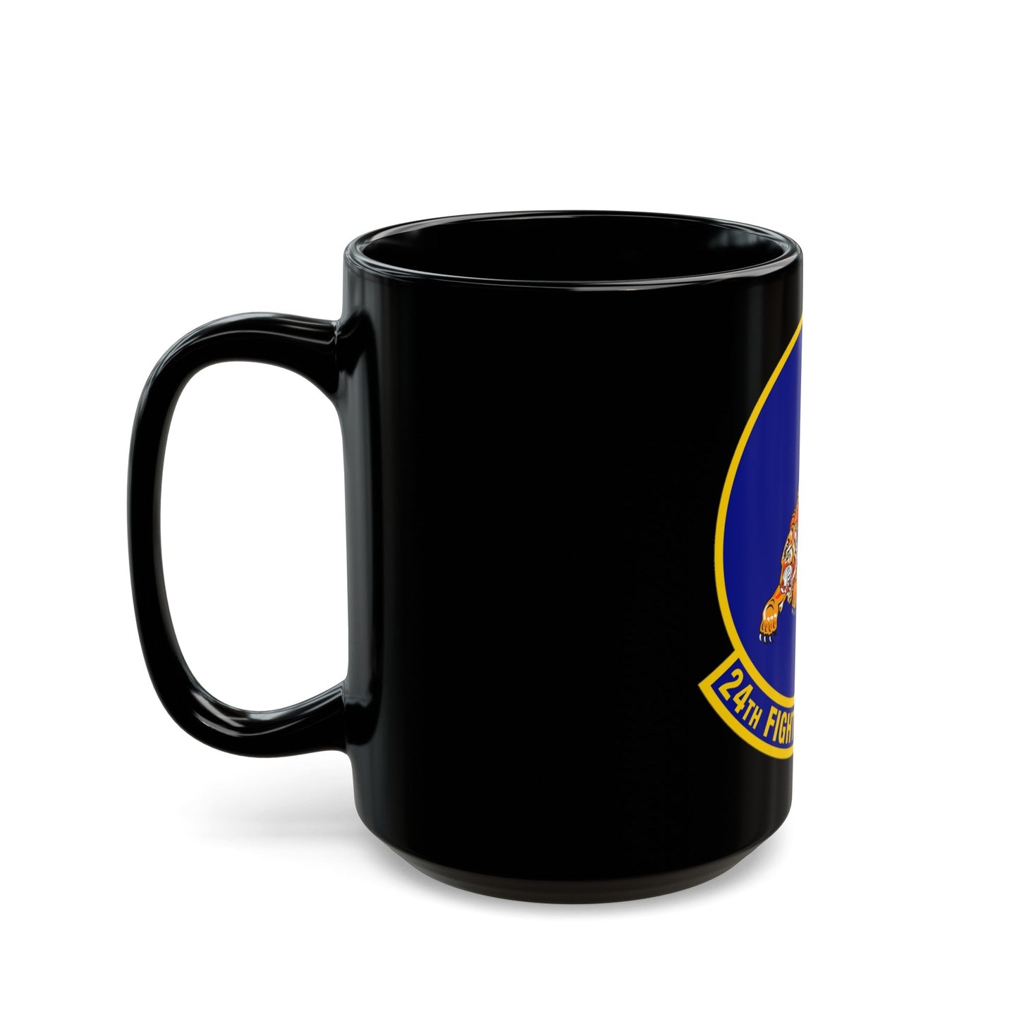 24 Fighter Squadron ACC (U.S. Air Force) Black Coffee Mug-The Sticker Space