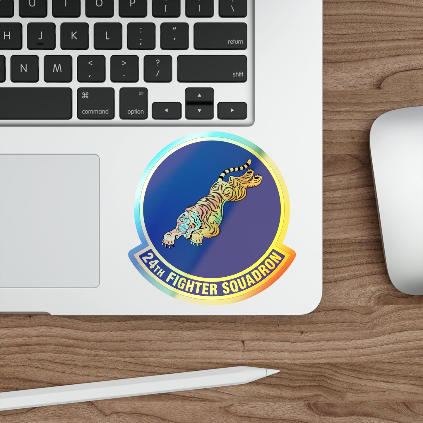 24 Fighter Squadron ACC (U.S. Air Force) Holographic STICKER Die-Cut Vinyl Decal-The Sticker Space