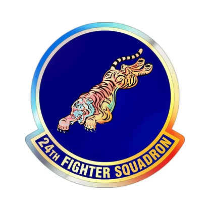 24 Fighter Squadron ACC (U.S. Air Force) Holographic STICKER Die-Cut Vinyl Decal 2 Inch Holographic - The Sticker Space