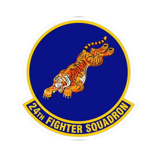 24 Fighter Squadron ACC (U.S. Air Force) STICKER Vinyl Kiss-Cut Decal 2 Inch White - The Sticker Space