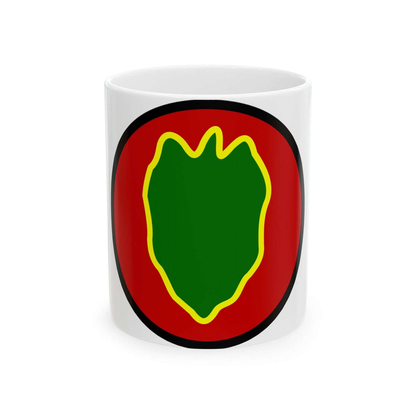 24 Infantry Division SSI (U.S. Army) White Coffee Mug-11oz-The Sticker Space