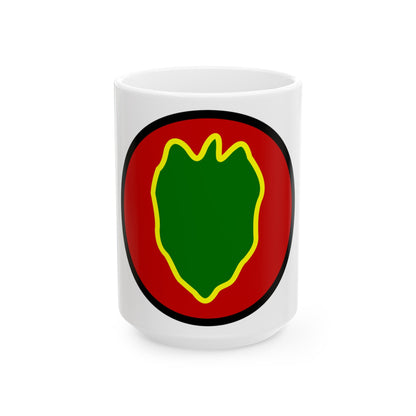 24 Infantry Division SSI (U.S. Army) White Coffee Mug-15oz-The Sticker Space