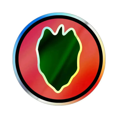 24 Infantry Division SSI (U.S. Army) Holographic STICKER Die-Cut Vinyl Decal 4 Inch Holographic - The Sticker Space