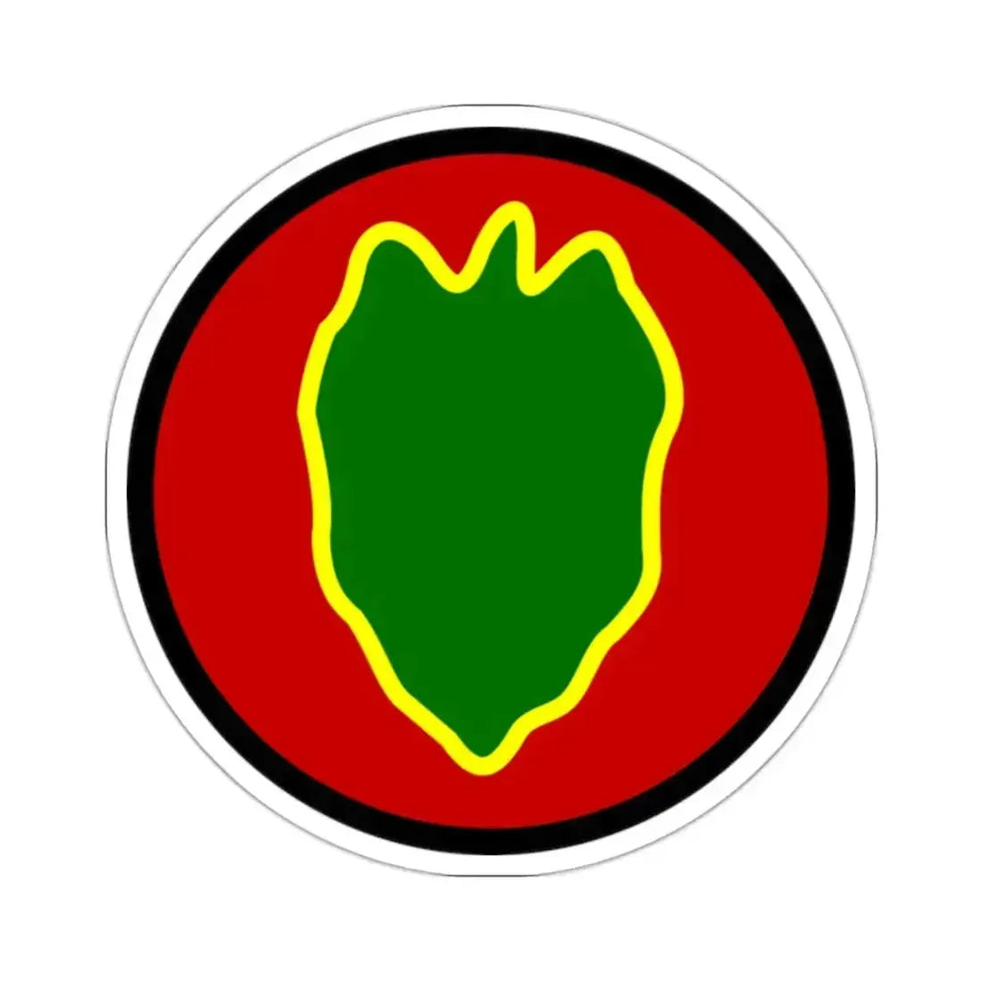 24 Infantry Division SSI (U.S. Army) STICKER Vinyl Kiss-Cut Decal 2 Inch White - The Sticker Space