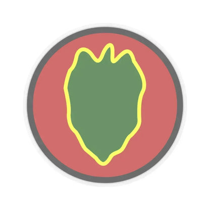 24 Infantry Division SSI (U.S. Army) STICKER Vinyl Kiss-Cut Decal 3 Inch Transparent - The Sticker Space