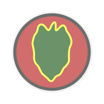 24 Infantry Division SSI (U.S. Army) STICKER Vinyl Kiss-Cut Decal 4 Inch Transparent - The Sticker Space