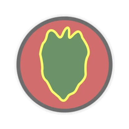 24 Infantry Division SSI (U.S. Army) STICKER Vinyl Kiss-Cut Decal 6 Inch Transparent - The Sticker Space