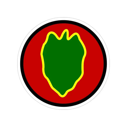 24 Infantry Division SSI (U.S. Army) Transparent STICKER Die-Cut Vinyl Decal 6 Inch - The Sticker Space