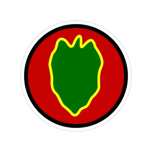 24 Infantry Division SSI (U.S. Army) Transparent STICKER Die-Cut Vinyl Decal 6 Inch - The Sticker Space