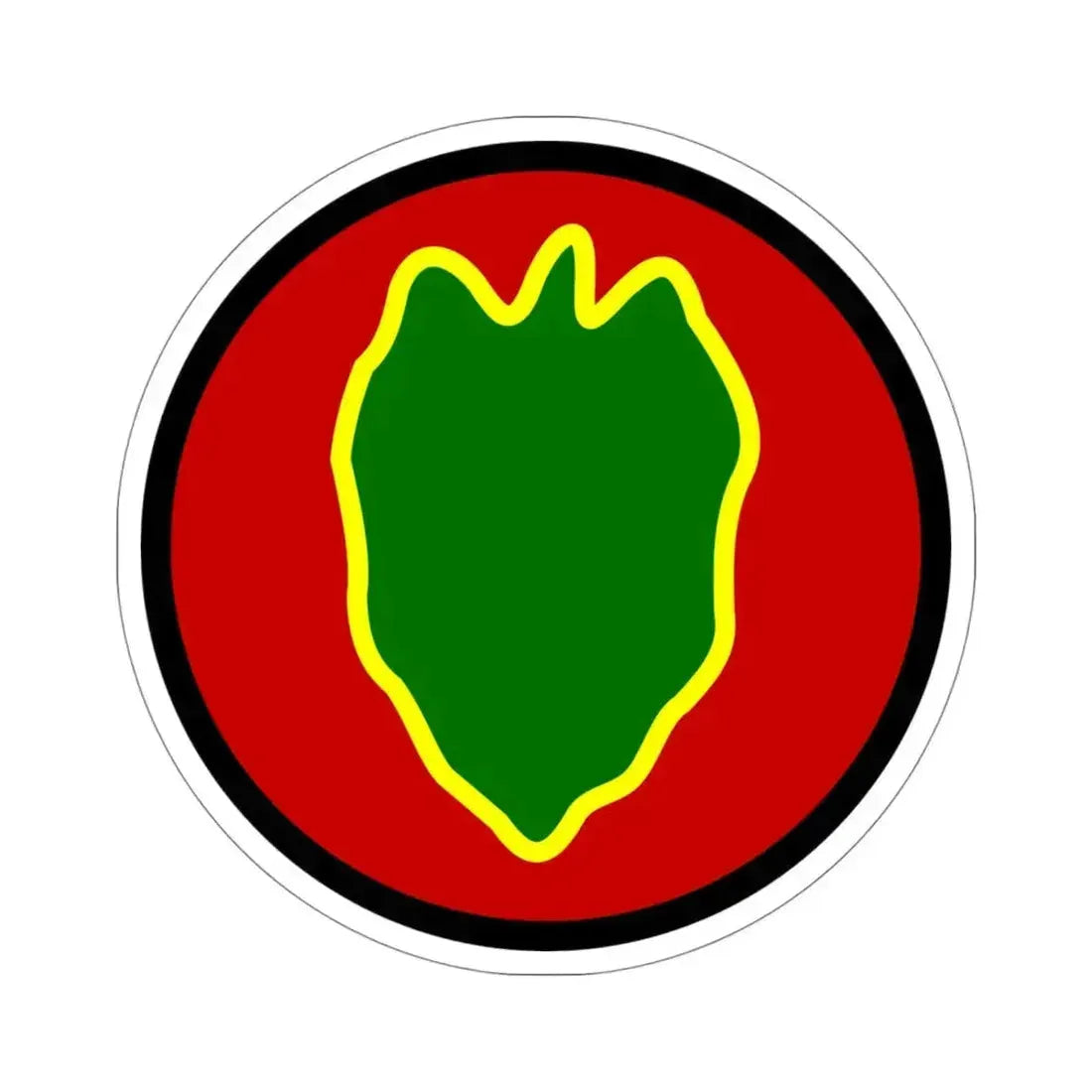 24 Infantry Division (U.S. Army) STICKER Vinyl Die-Cut Decal 4 Inch - The Sticker Space