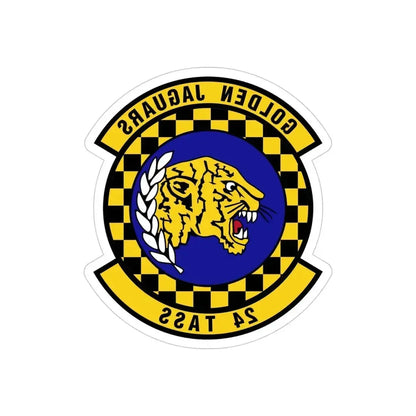 24 Tactical Air Support Squadron ACC (U.S. Air Force) REVERSE PRINT Transparent Die-Cut STICKER 4 Inch Die-Cut Transparent - The Sticker Space