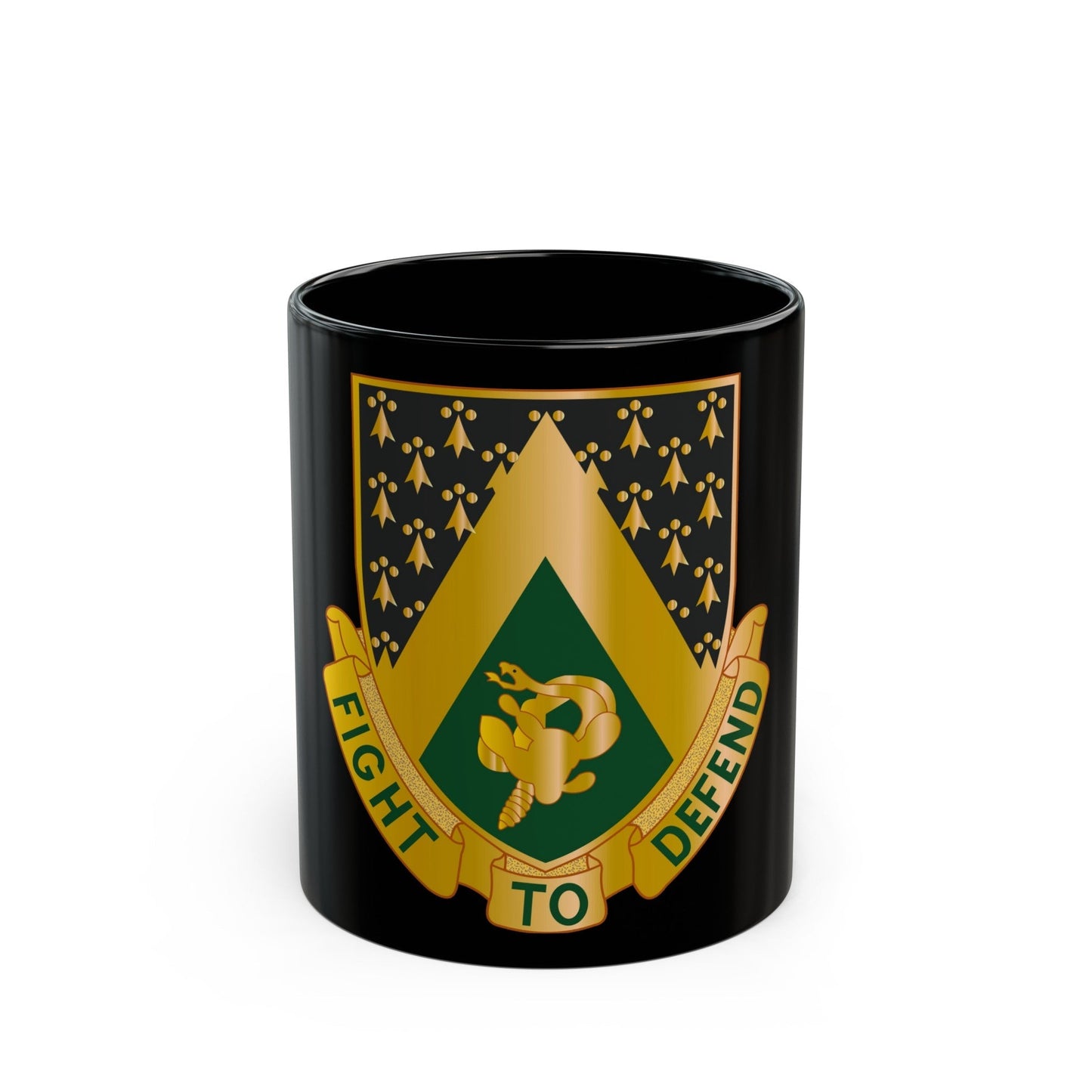 240 Cavalry Regiment (U.S. Army) Black Coffee Mug-11oz-The Sticker Space