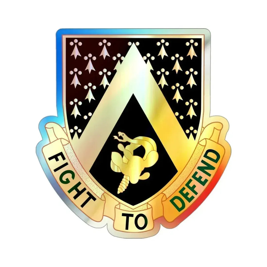 240 Cavalry Regiment (U.S. Army) Holographic STICKER Die-Cut Vinyl Decal 3 Inch Holographic - The Sticker Space