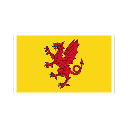 Somerset Flag (England) STICKER Vinyl Kiss-Cut Decal