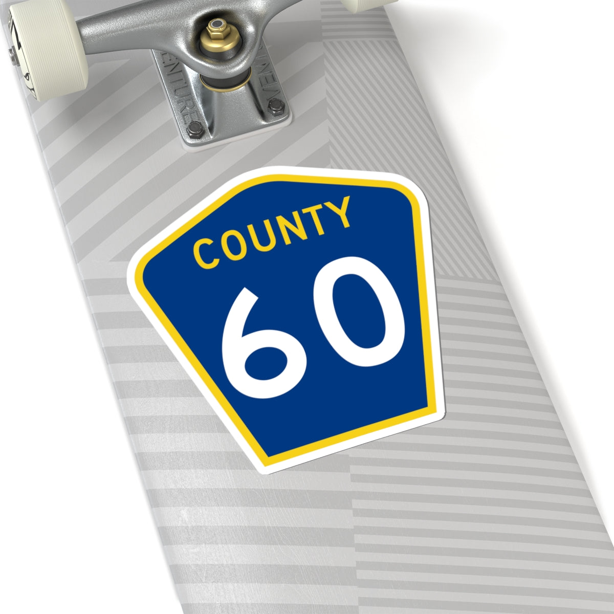 County 60 MN (Minnesota) (Road Sign) STICKER Vinyl Kiss-Cut Decal