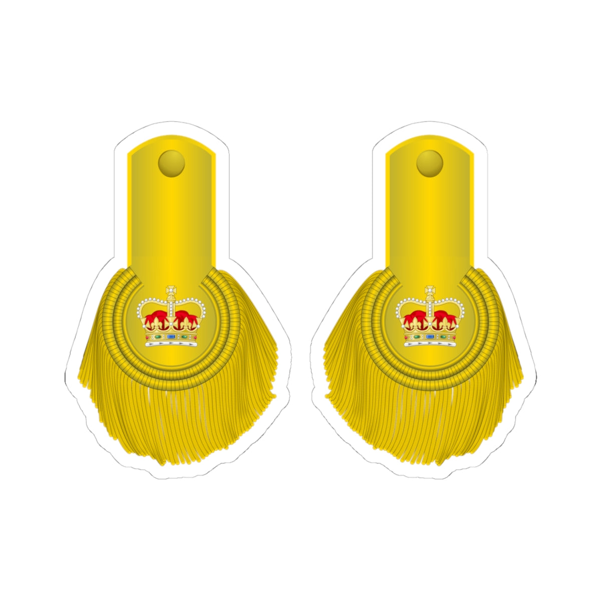 British Army LtCol1810 1855 (United Kingdom) (Military Rank) STICKER Vinyl Kiss-Cut Decal