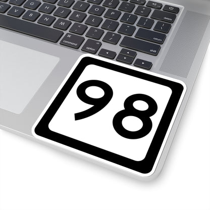 WV-98 (Virginia) (Road Sign) STICKER Vinyl Kiss-Cut Decal