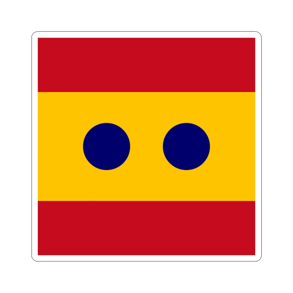 Flag of Vice Admiral Spain (Spain) STICKER Vinyl Kiss-Cut Decal