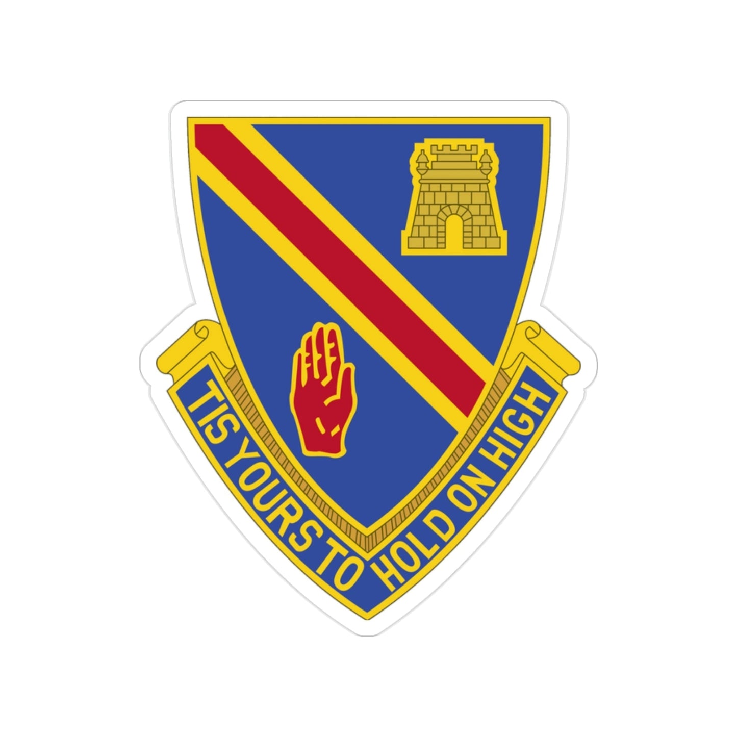 241 Engineer Battalion (U.S. Army) Transparent STICKER Die-Cut Vinyl Decal-2 Inch-The Sticker Space