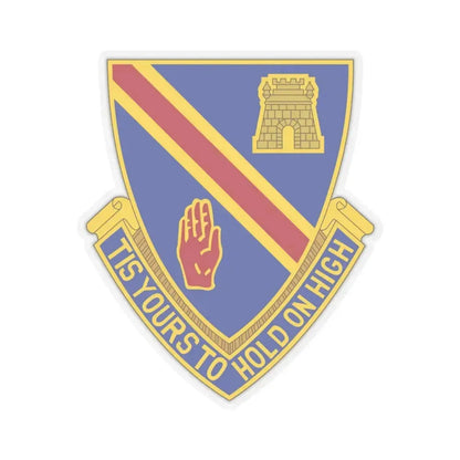 241 Engineer Battalion (U.S. Army) STICKER Vinyl Kiss-Cut Decal 4 Inch Transparent - The Sticker Space