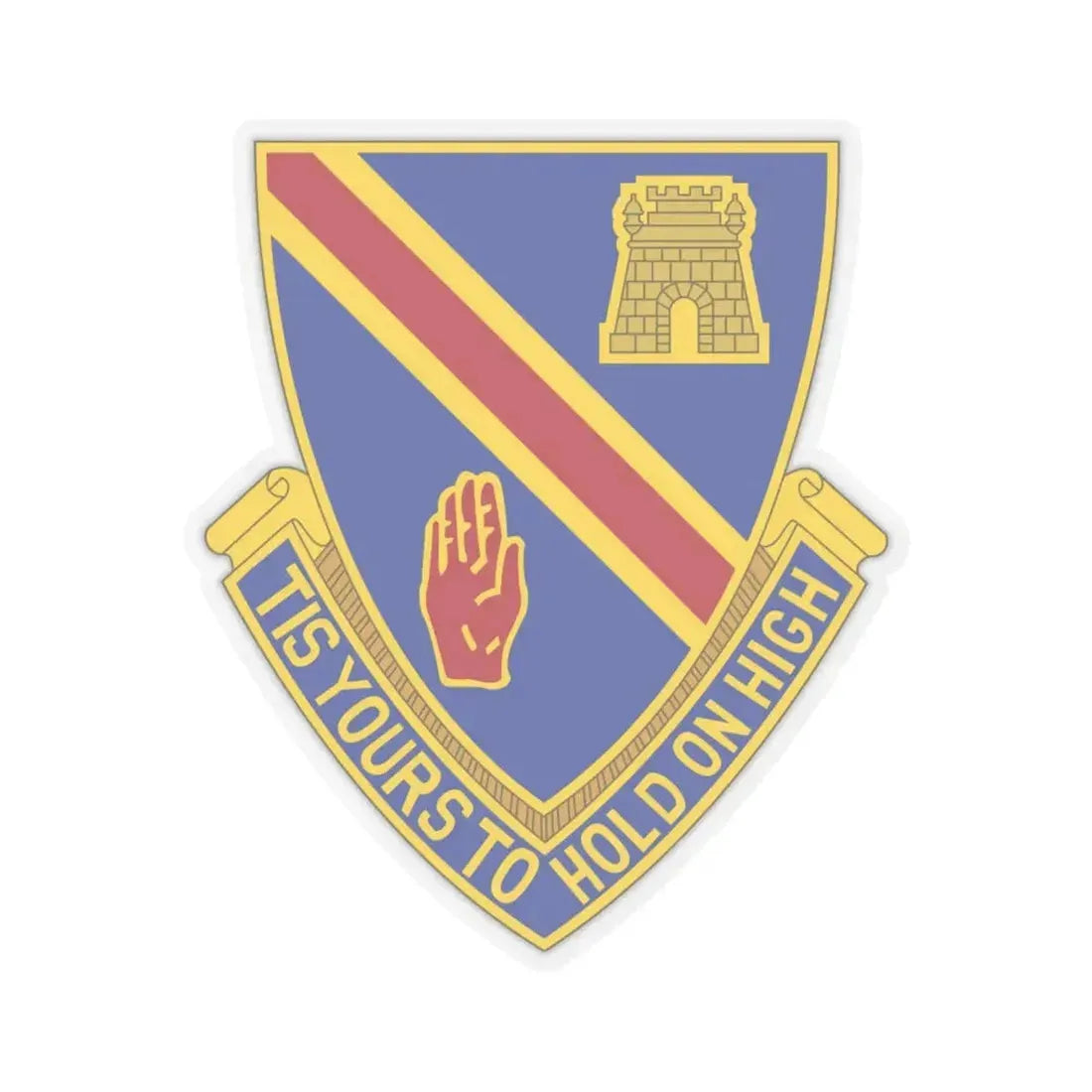 241 Engineer Battalion (U.S. Army) STICKER Vinyl Kiss-Cut Decal 6 Inch Transparent - The Sticker Space