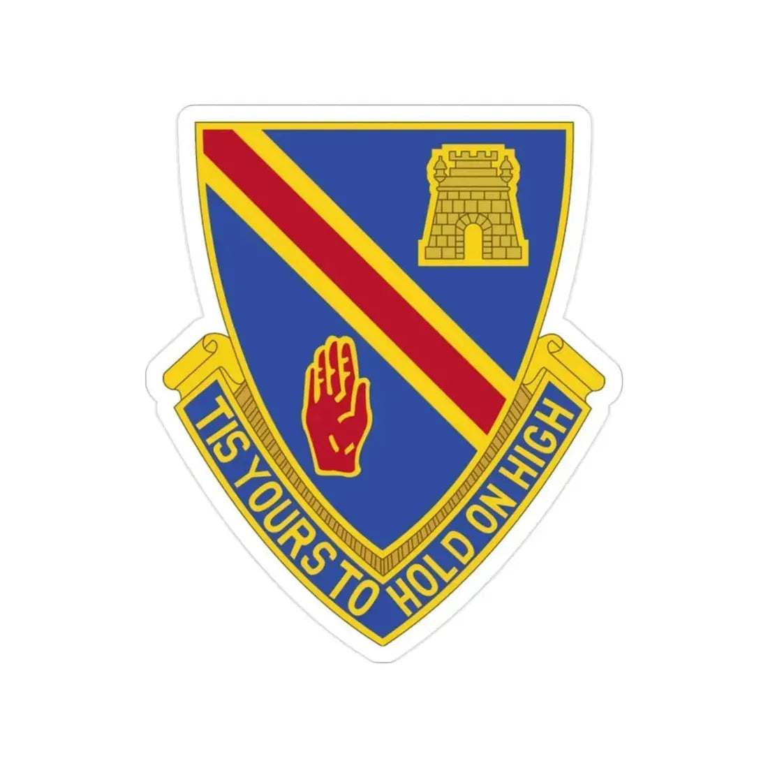 241 Engineer Battalion (U.S. Army) Transparent STICKER Die-Cut Vinyl Decal 2 Inch - The Sticker Space