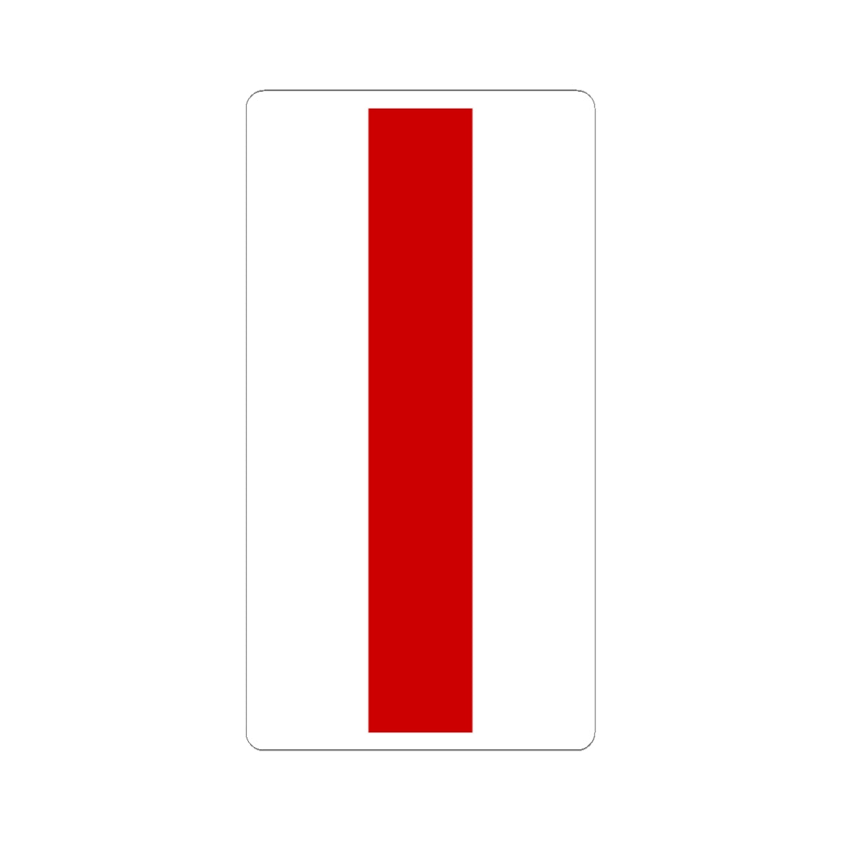 Flag of Belarus 1918 1991-1995 vertical (Belarus) STICKER Vinyl Kiss-Cut Decal