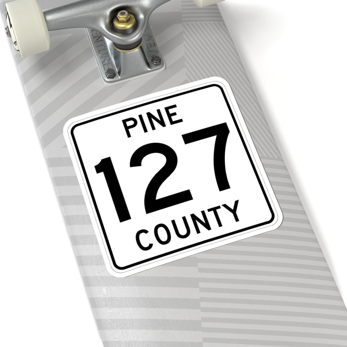 Pine County Route 127 MN (Minnesota) (Road Sign) STICKER Vinyl Kiss-Cut Decal