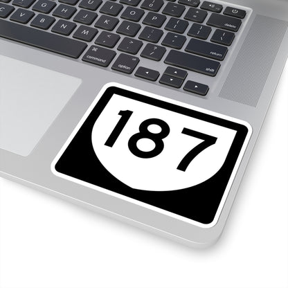 PR urban primary 187 (Puerto Rico) (Road Sign) STICKER Vinyl Kiss-Cut Decal
