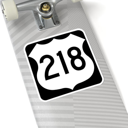 US 218 MN 1961 (Minnesota) (Road Sign) STICKER Vinyl Kiss-Cut Decal