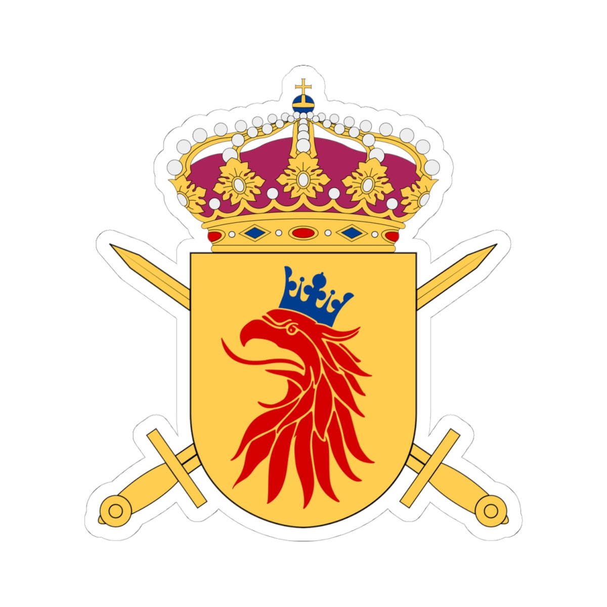 Skånska gruppen vapen (Sweden) (Coat of Arms) STICKER Vinyl Kiss-Cut Decal
