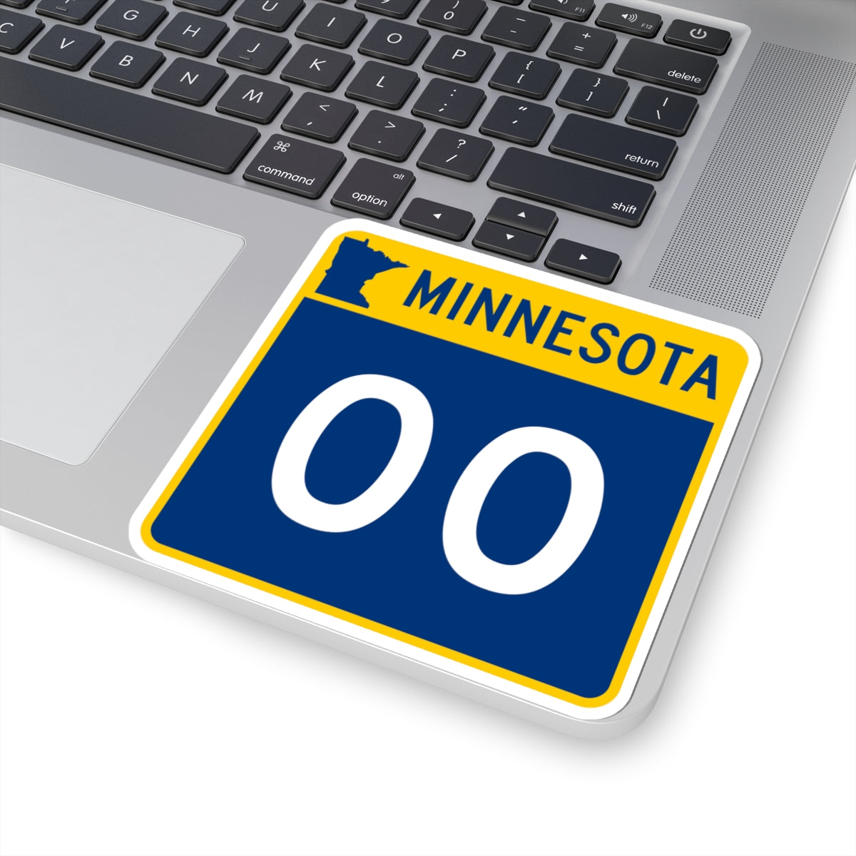 MN-00 template (Minnesota) (Road Sign) STICKER Vinyl Kiss-Cut Decal