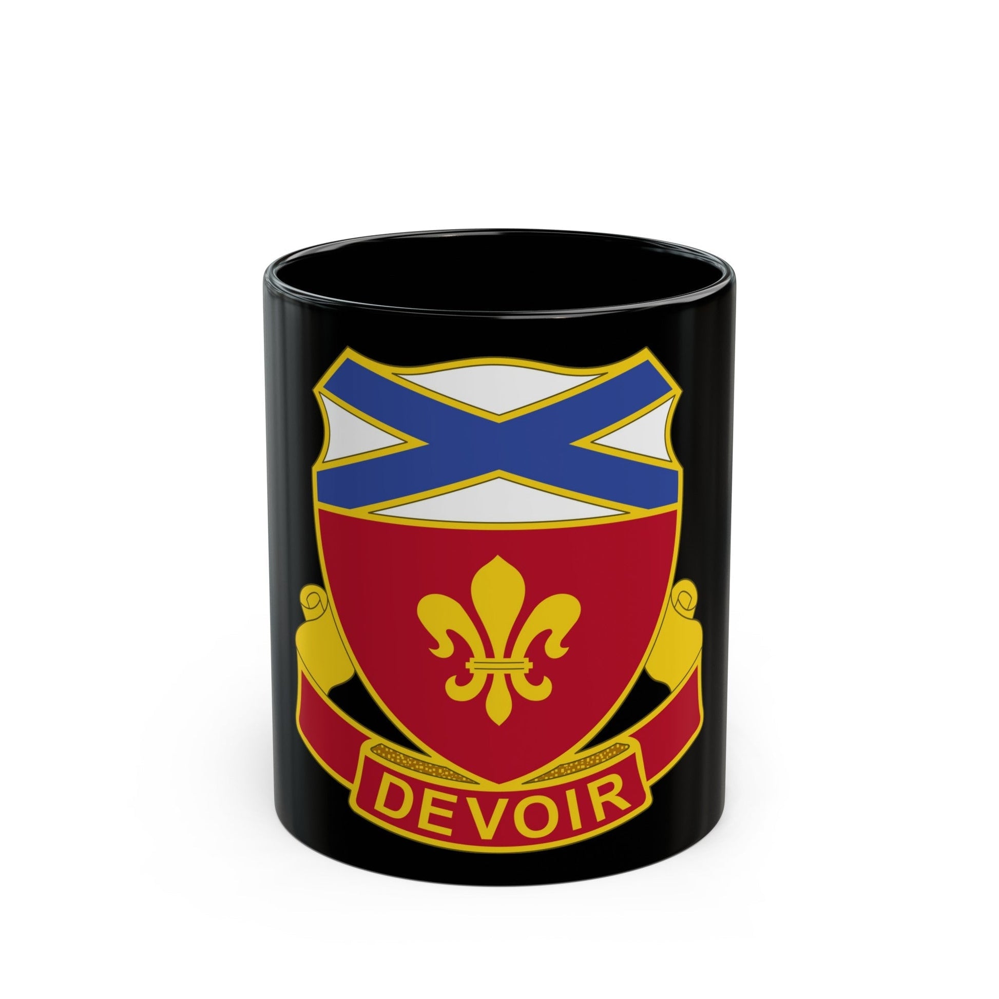 242 Engineer Battalion (U.S. Army) Black Coffee Mug-11oz-The Sticker Space