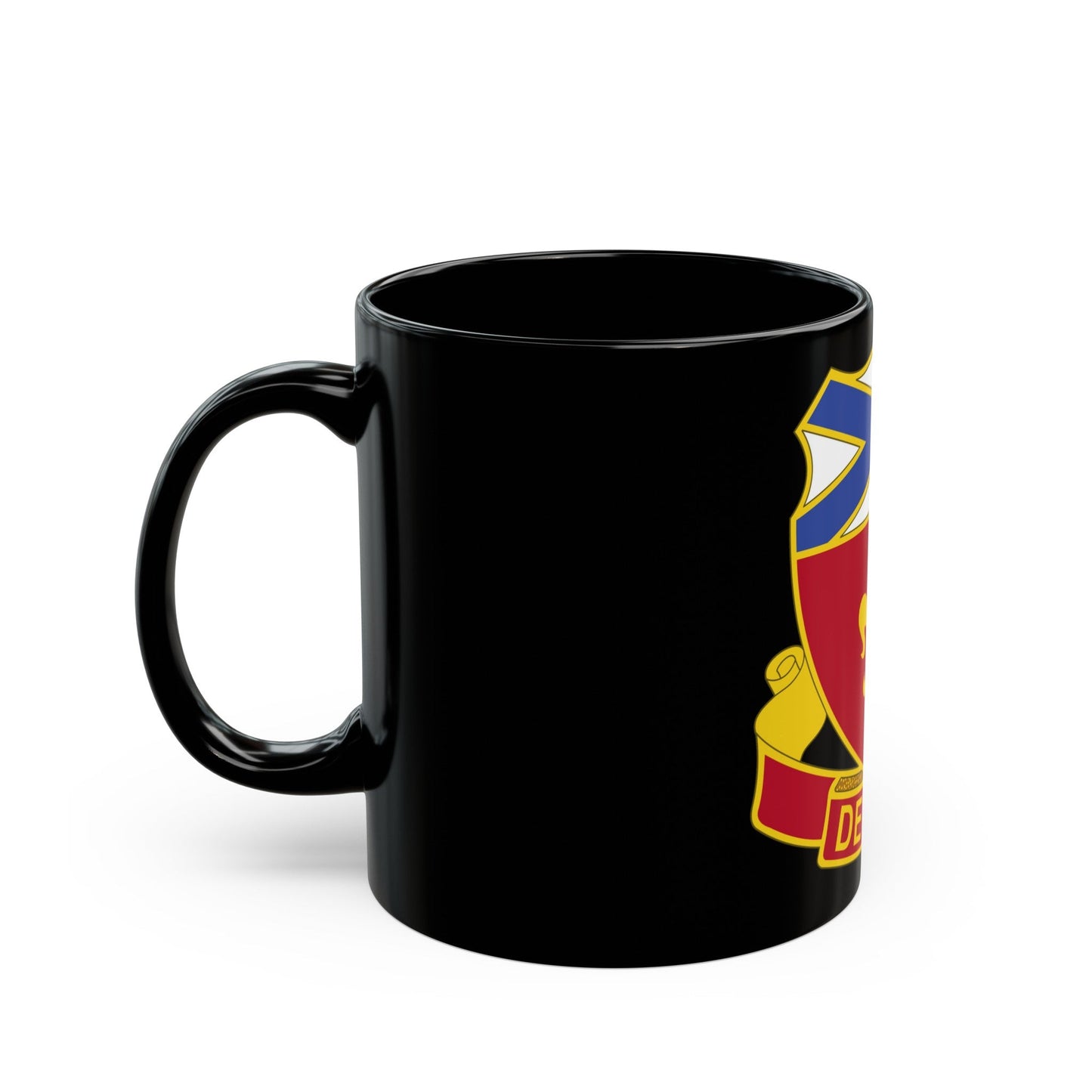 242 Engineer Battalion (U.S. Army) Black Coffee Mug-The Sticker Space