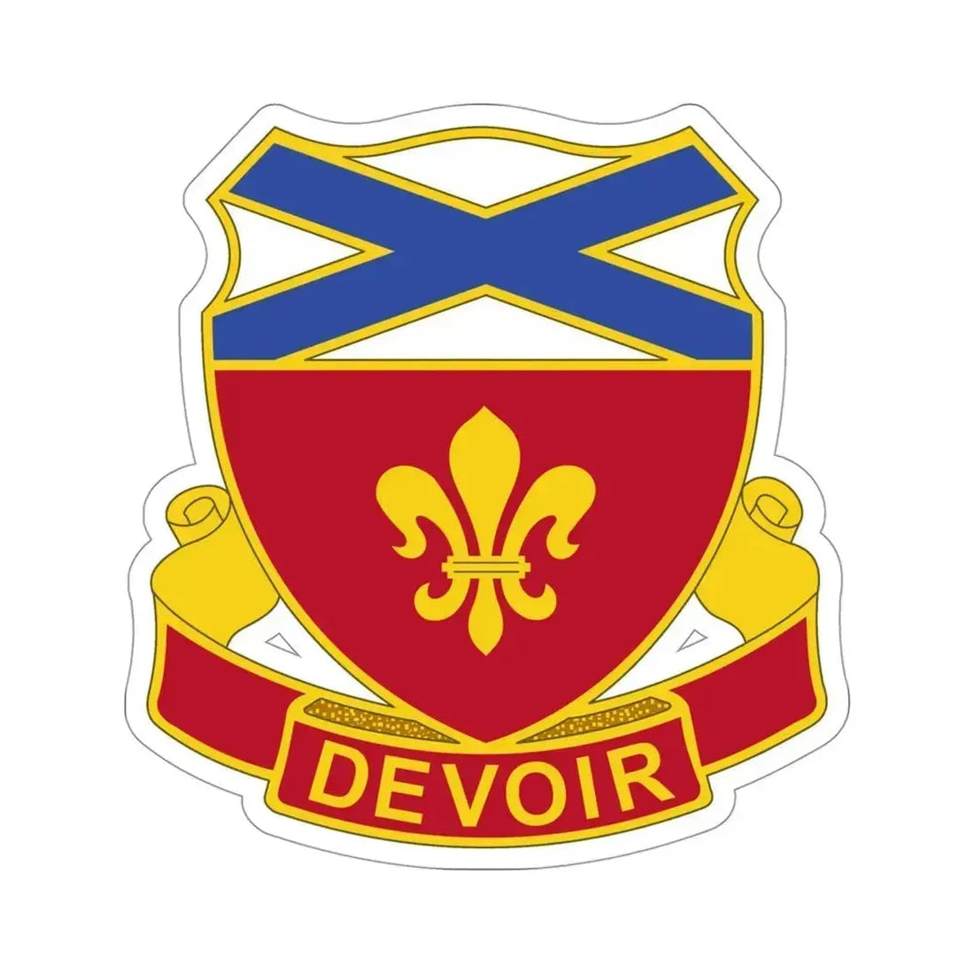 242 Engineer Battalion (U.S. Army) STICKER Vinyl Die-Cut Decal 4 Inch - The Sticker Space