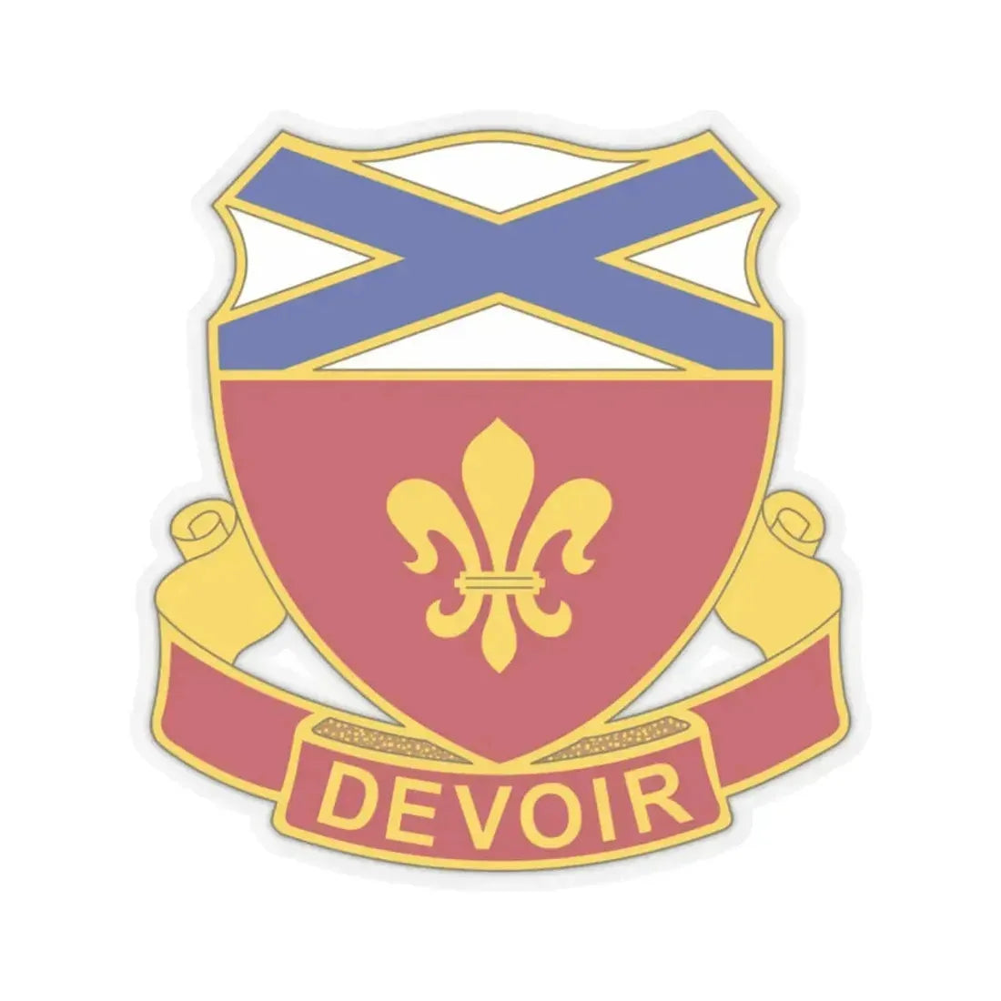 242 Engineer Battalion (U.S. Army) STICKER Vinyl Kiss-Cut Decal 2 Inch Transparent - The Sticker Space