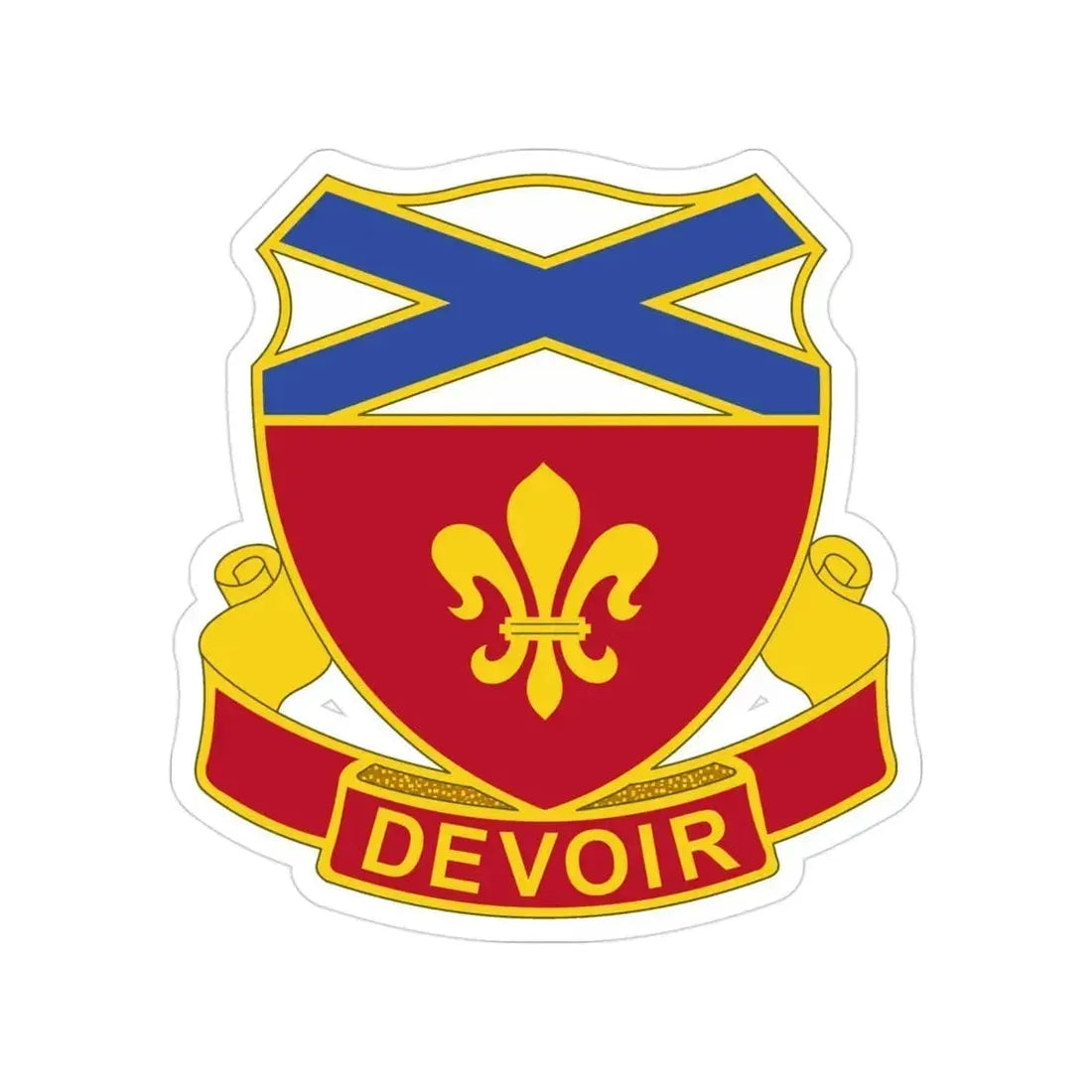 242 Engineer Battalion (U.S. Army) Transparent STICKER Die-Cut Vinyl Decal 3 Inch - The Sticker Space