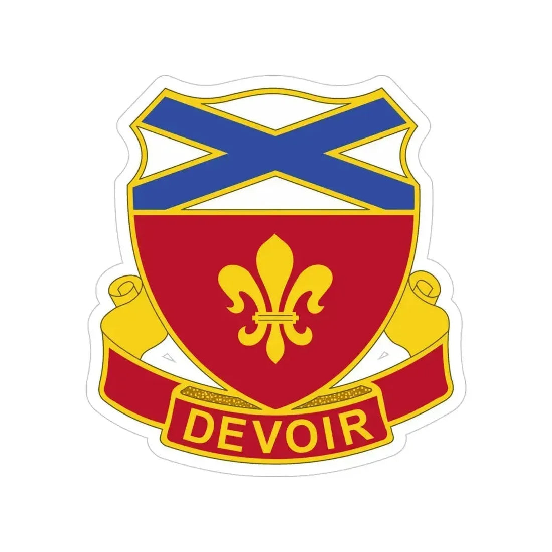 242 Engineer Battalion (U.S. Army) Transparent STICKER Die-Cut Vinyl Decal 4 Inch - The Sticker Space