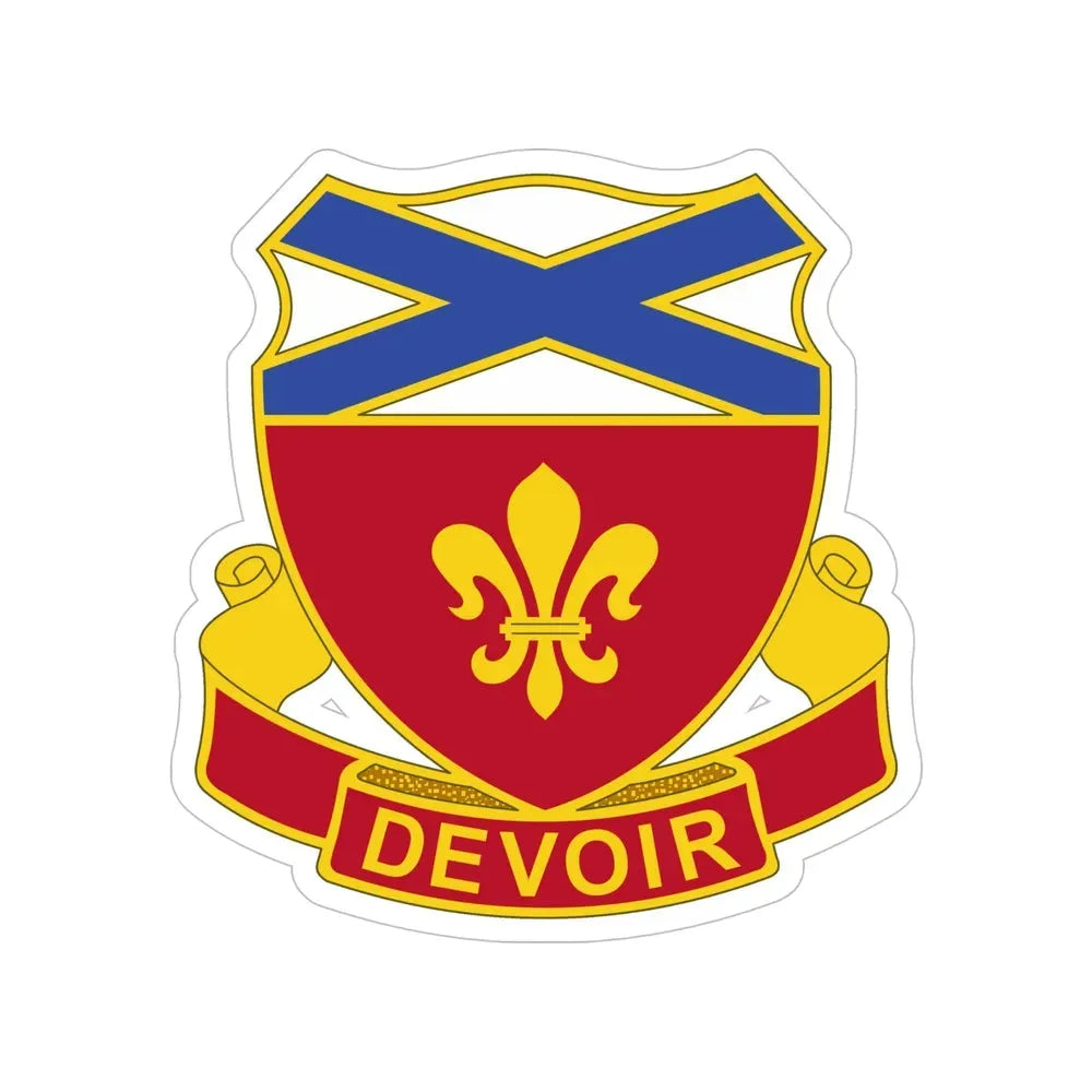 242 Engineer Battalion (U.S. Army) Transparent STICKER Die-Cut Vinyl Decal - The Sticker Space