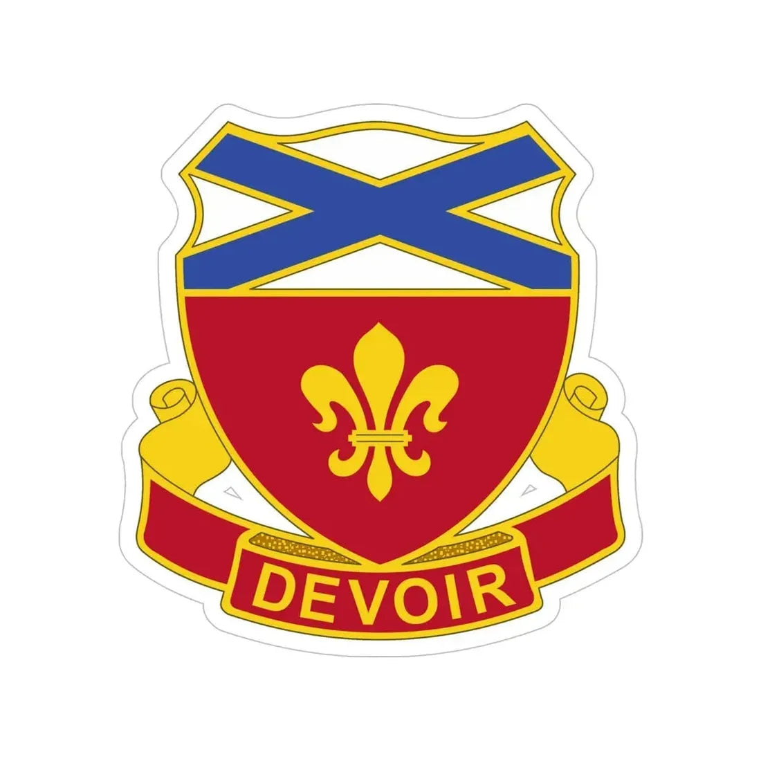 242 Engineer Battalion (U.S. Army) Transparent STICKER Die-Cut Vinyl Decal - The Sticker Space