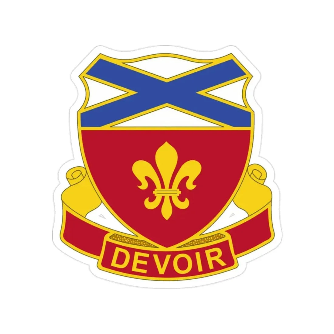 242 Engineer Battalion (U.S. Army) Transparent STICKER Die-Cut Vinyl Decal - The Sticker Space