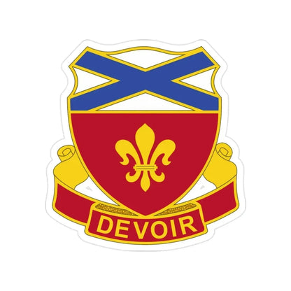 242 Engineer Battalion (U.S. Army) Transparent STICKER Die-Cut Vinyl Decal - The Sticker Space