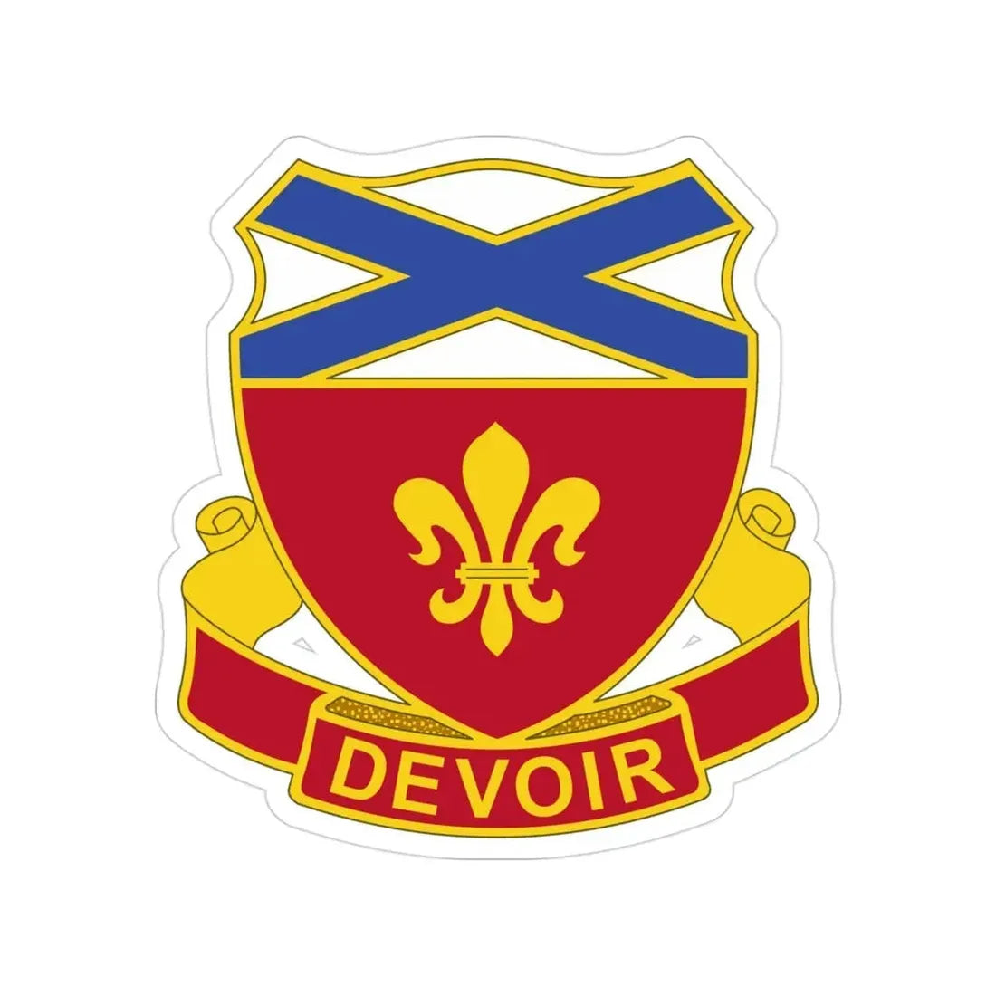 242 Engineer Battalion (U.S. Army) Transparent STICKER Die-Cut Vinyl Decal - The Sticker Space