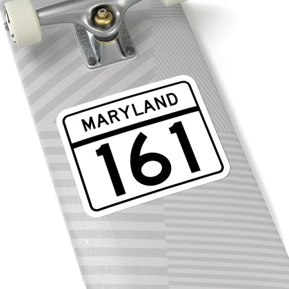 MD Route 161 (Maryland) (Road Sign) STICKER Vinyl Kiss-Cut Decal