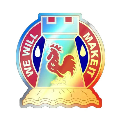 243 Engineer Battalion (U.S. Army) Holographic STICKER Die-Cut Vinyl Decal 5 Inch Holographic - The Sticker Space