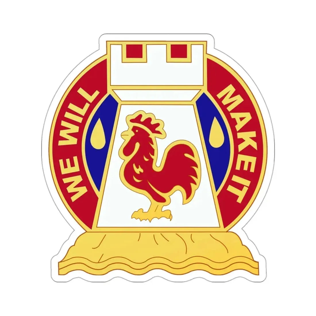 243 Engineer Battalion (U.S. Army) STICKER Vinyl Die-Cut Decal 3 Inch - The Sticker Space