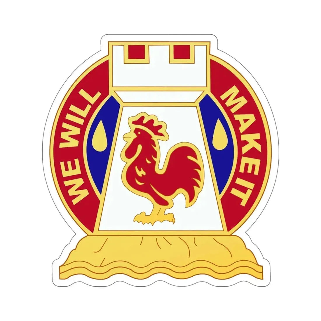 243 Engineer Battalion (U.S. Army) STICKER Vinyl Die-Cut Decal 5 Inch - The Sticker Space